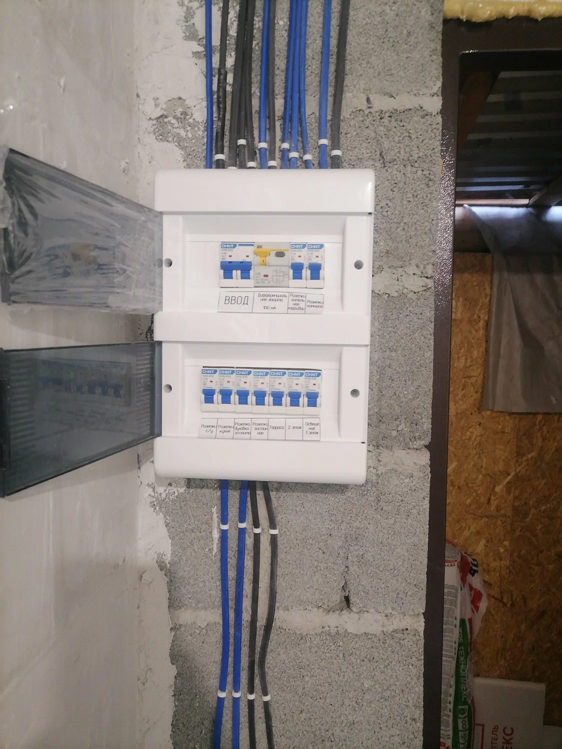 Электромонтажные работы в частном доме.