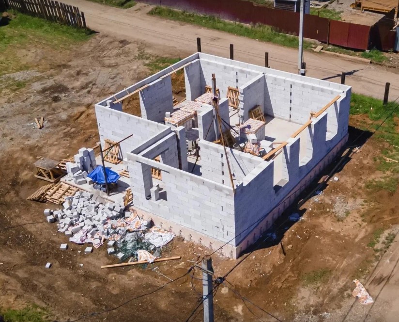 Строительство дома из газобетона